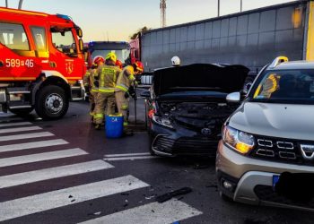 Niebezpiecznie w Strzałkowie. Były duże utrudnienia w ruchu