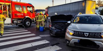Niebezpiecznie w Strzałkowie. Były duże utrudnienia w ruchu
