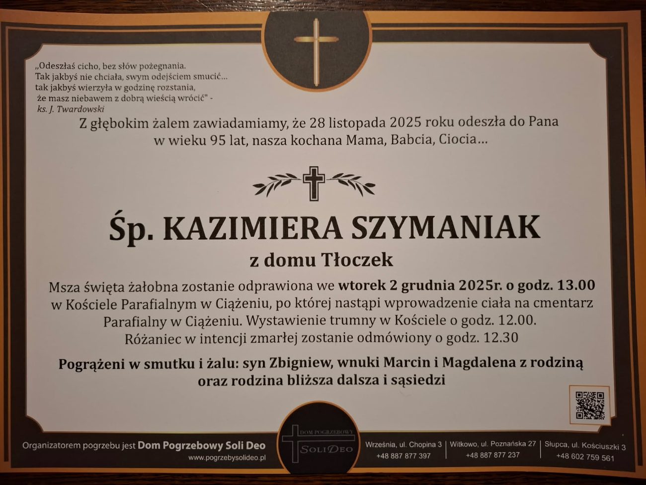 Kazimiera Szymaniak