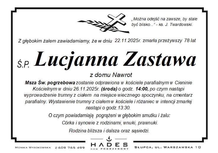 Lucjanna Zastawa