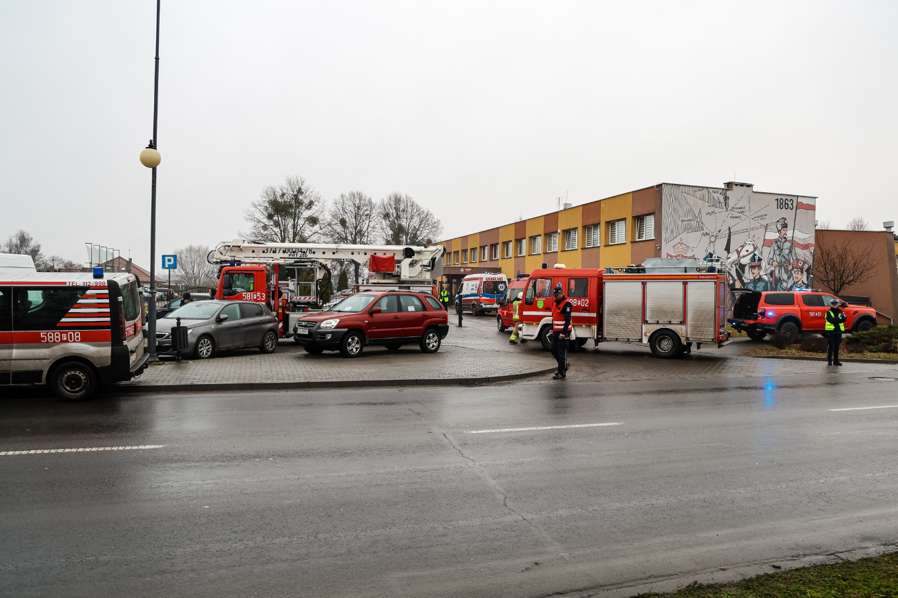Akcja w słupeckiej szkole. Ewakuowali uczniów