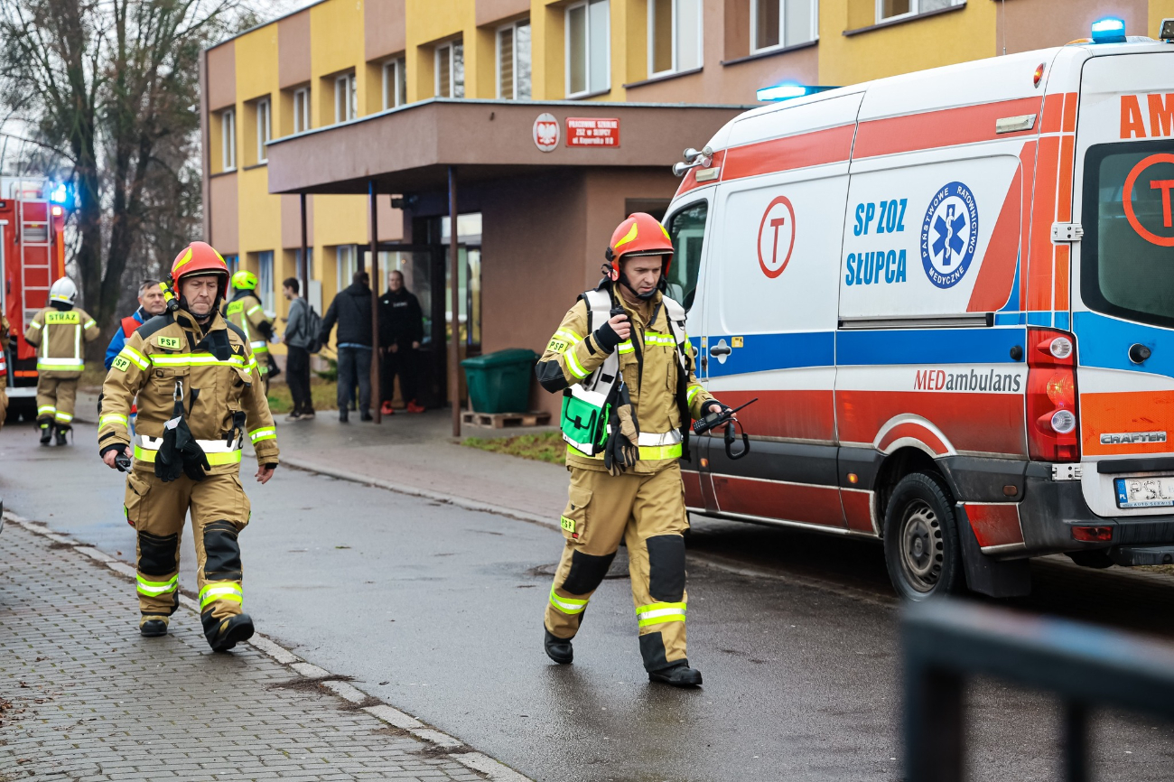 Akcja w słupeckiej szkole. Ewakuowali uczniów