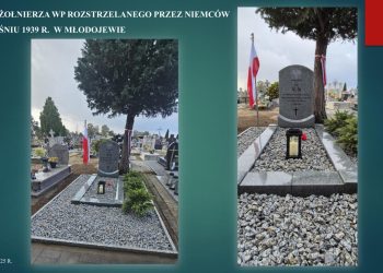 Nowy nagrobek w Młodojewie