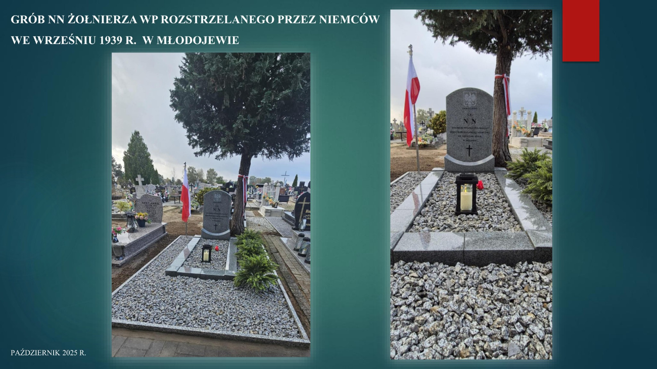 Nowy nagrobek w Młodojewie