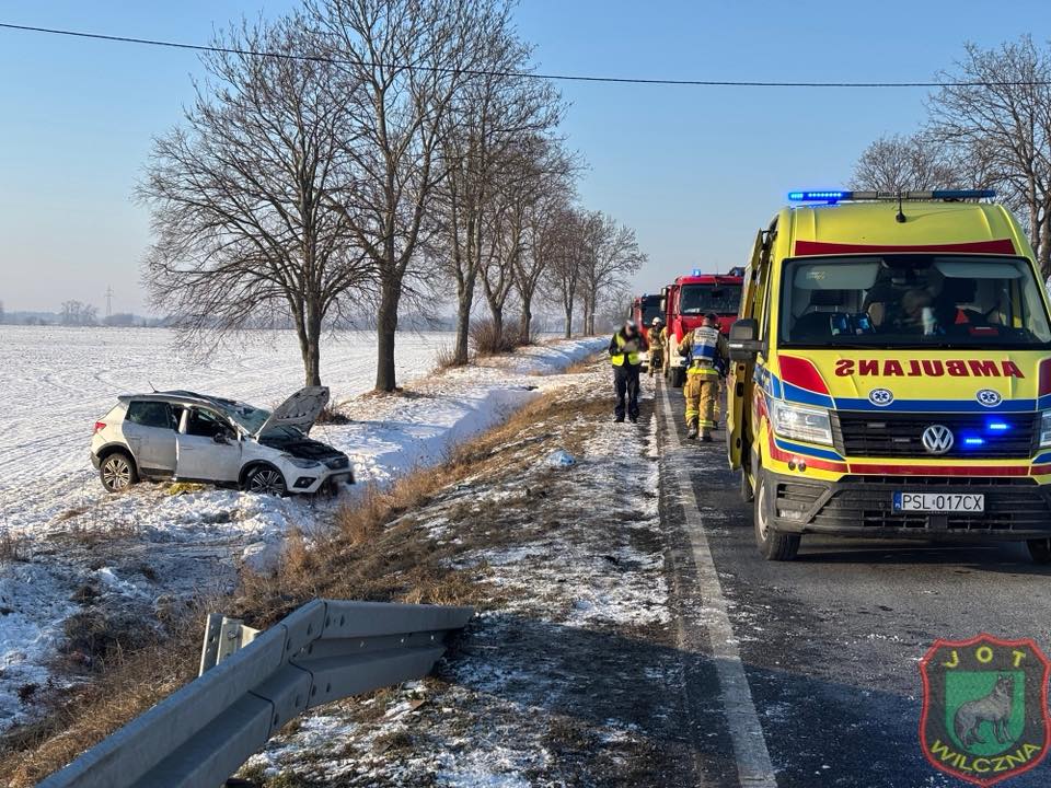 Dachowanie na K92. Ucierpiały trzy osoby