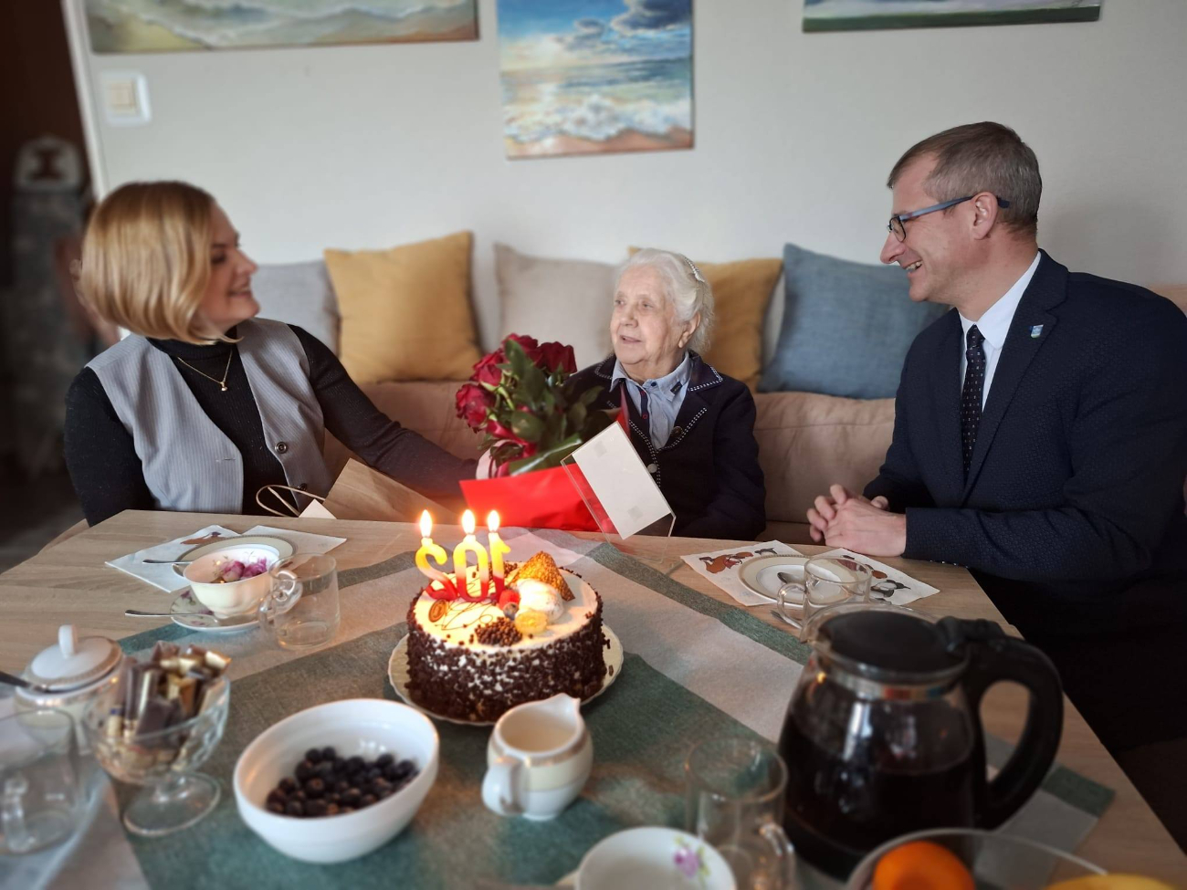 102 urodziny Pani Czesławy z gminy Lądek