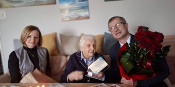 102 urodziny Pani Czesławy z gminy Lądek