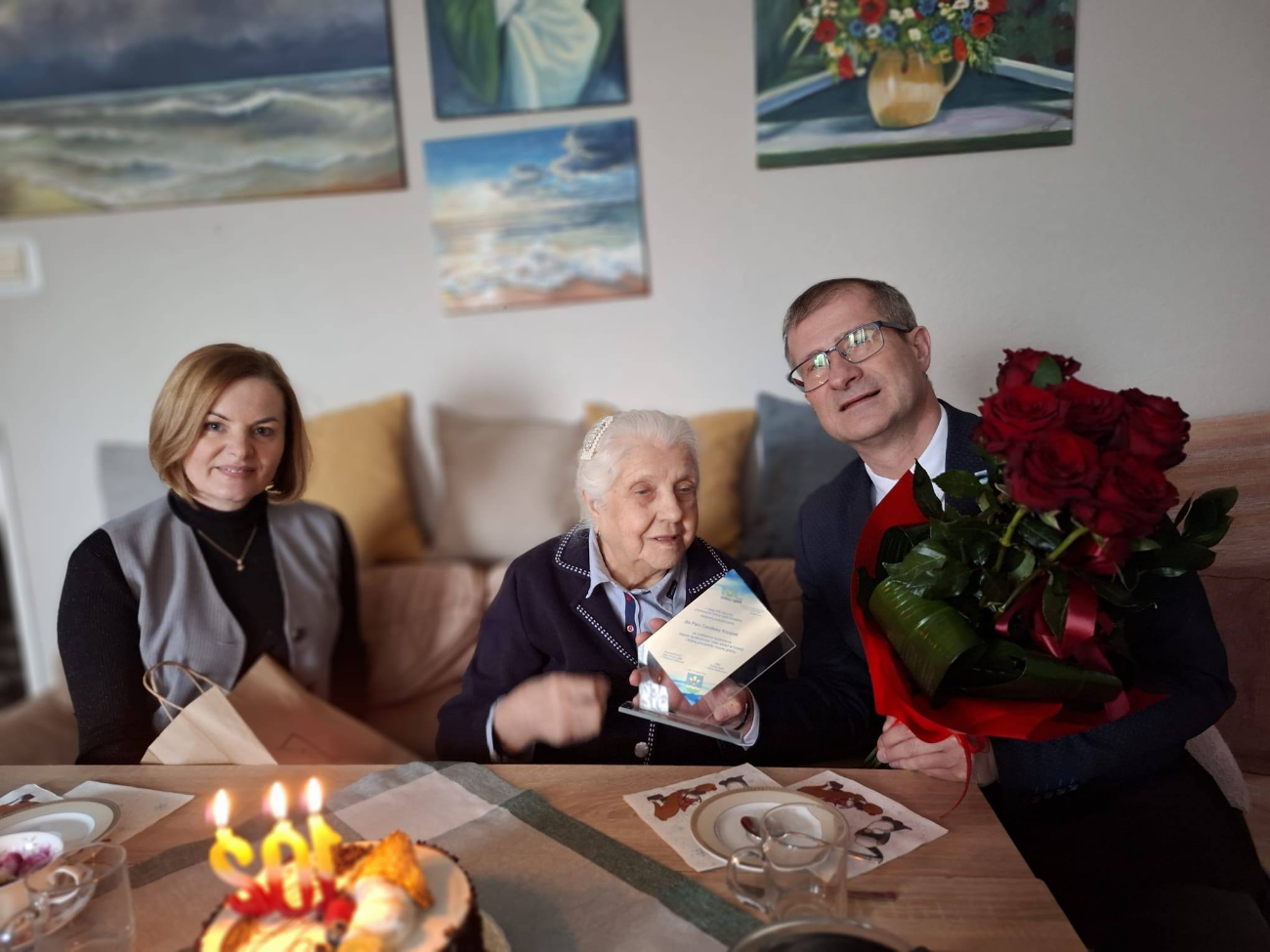 102 urodziny Pani Czesławy z gminy Lądek