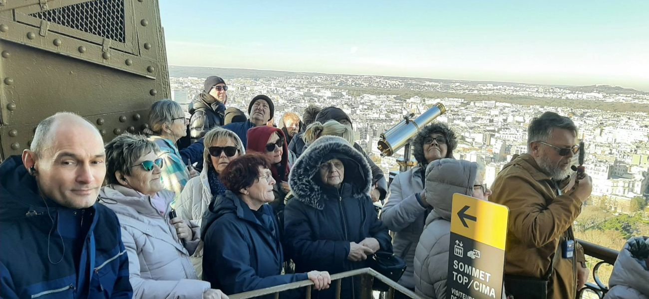 Zagórowianie w Paryżu. Podziwiają wyjątkowe widoki