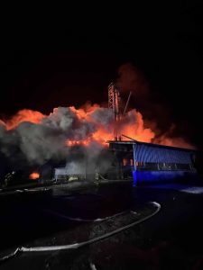 Potężny pożar w Cieninie Zabornym