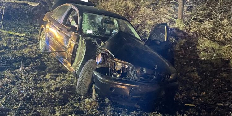 Wypadł z drogi w Wólce