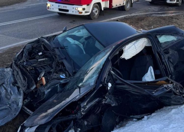 Jedna osoba była zakleszczona