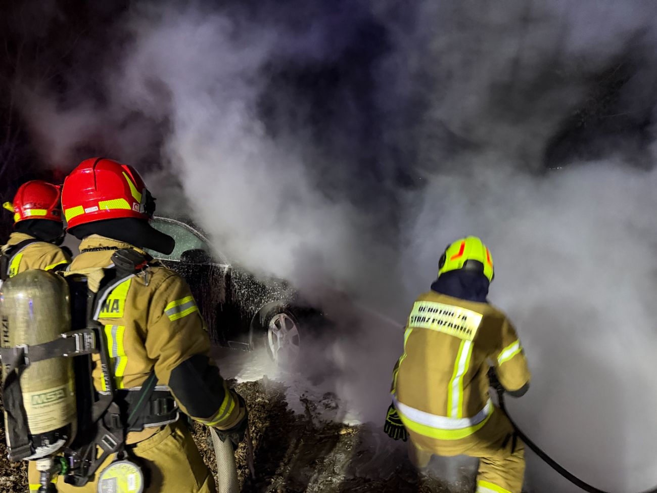 Pożar w Kowalewie. „Sytuacja wyglądała groźnie”