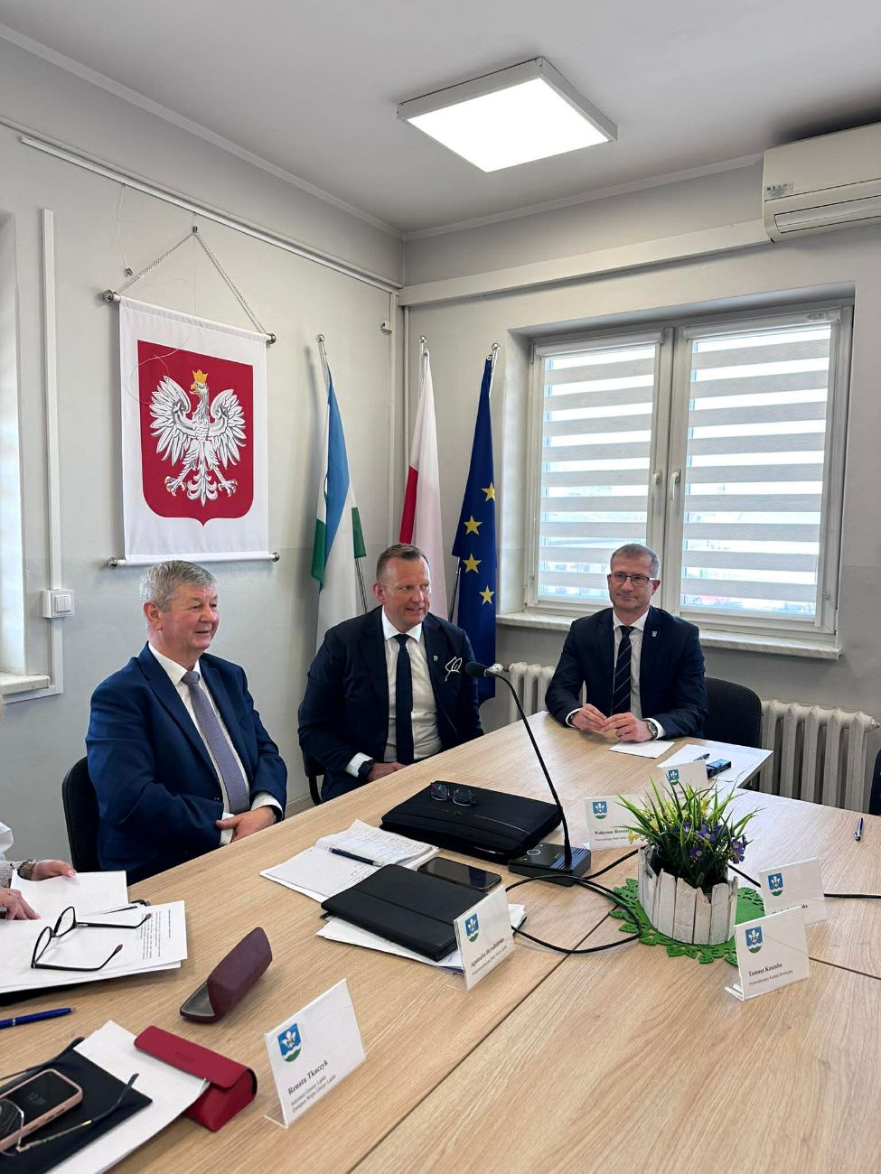 Lądkowscy samorządowcy  ze starostą rozmawiali o drogach