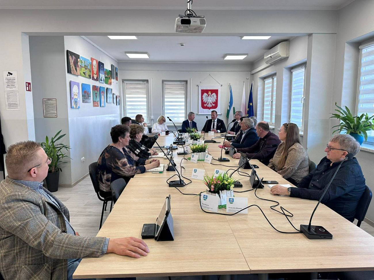 Lądkowscy samorządowcy ze starostą rozmawiali o drogach