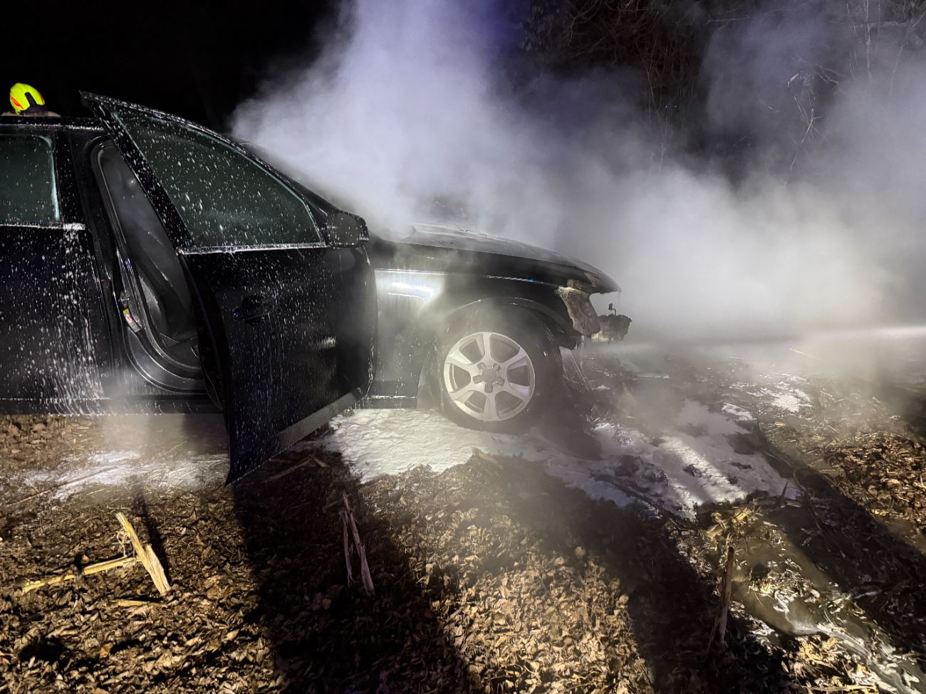 Pożar w Kowalewie. „Sytuacja wyglądała groźnie”