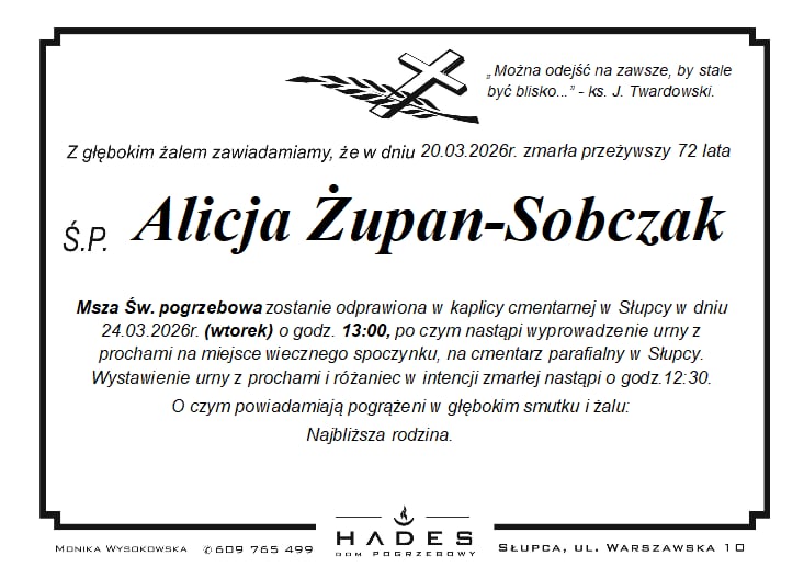 Alicja Żupan-Sobczak