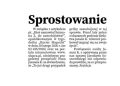 Sprostowanie