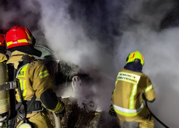 Pożar w Kowalewie. „Sytuacja wyglądała groźnie”