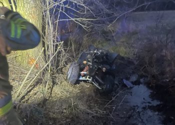 Wypadek z udziałem quada. Ucierpiał kierowca