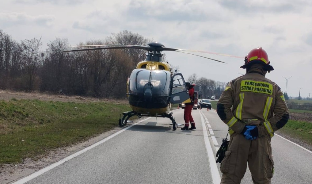 W okolicy: Poważny wypadek. Wezwali helikopter