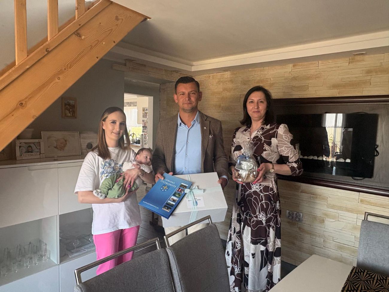 Wójt odwiedził najmłodszych mieszkańców gminy