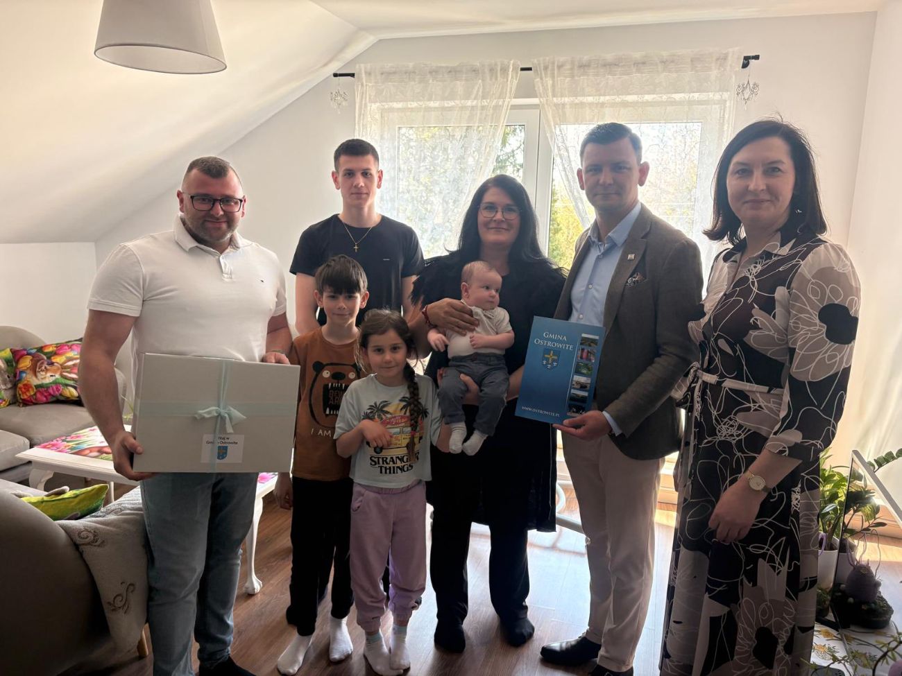 Wójt odwiedził najmłodszych mieszkańców gminy