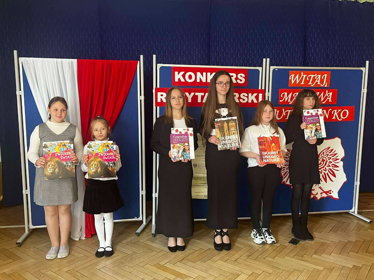 Kotunia – etap szkolny Gminnego Konkursu Recytatorskiego Wierszy o Tematyce Patriotycznej ,,WITAJ, MAJOWA JUTRZENKO”