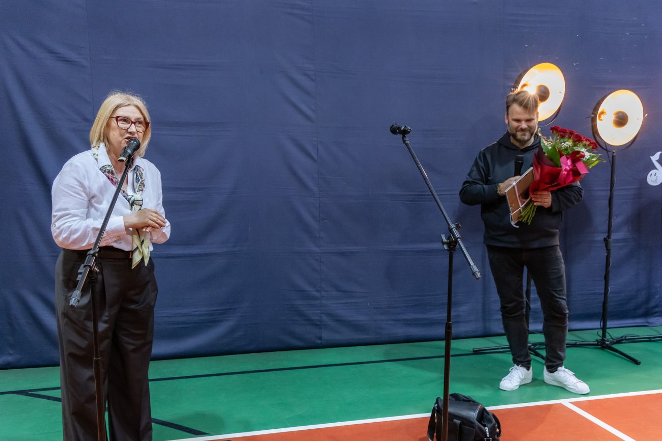 Spotkał się z uczniami z Wólki