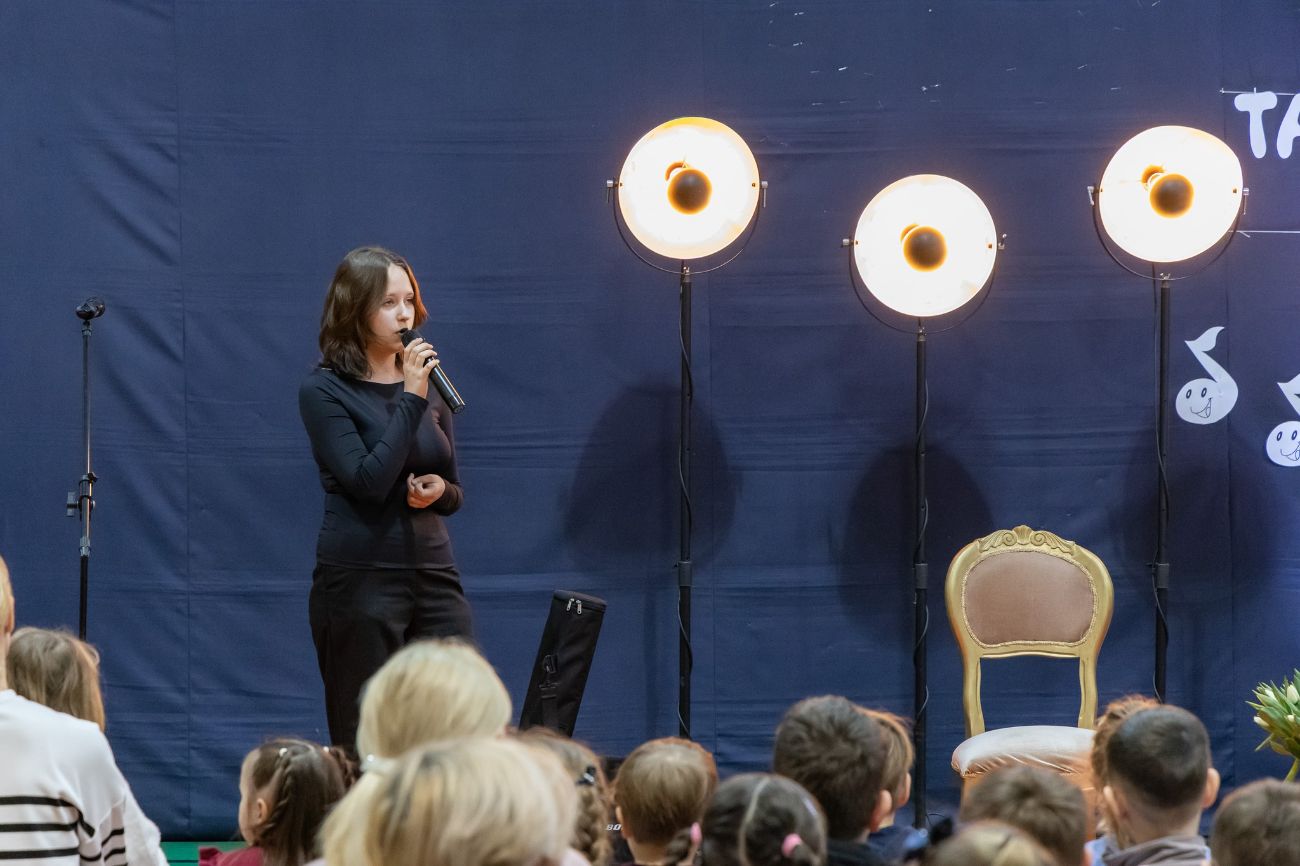 Spotkał się z uczniami z Wólki