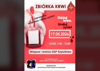 Oddaj krew. Będzie zbiórka w Szyszłowie