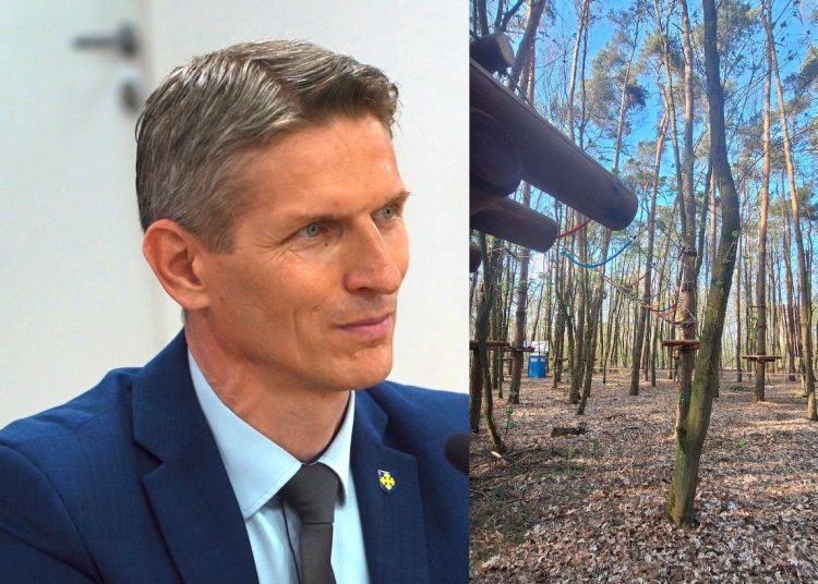 „Byłem przekonany, że się zgodzicie”. Burmistrz zdziwiony dyskusją o parku linowym