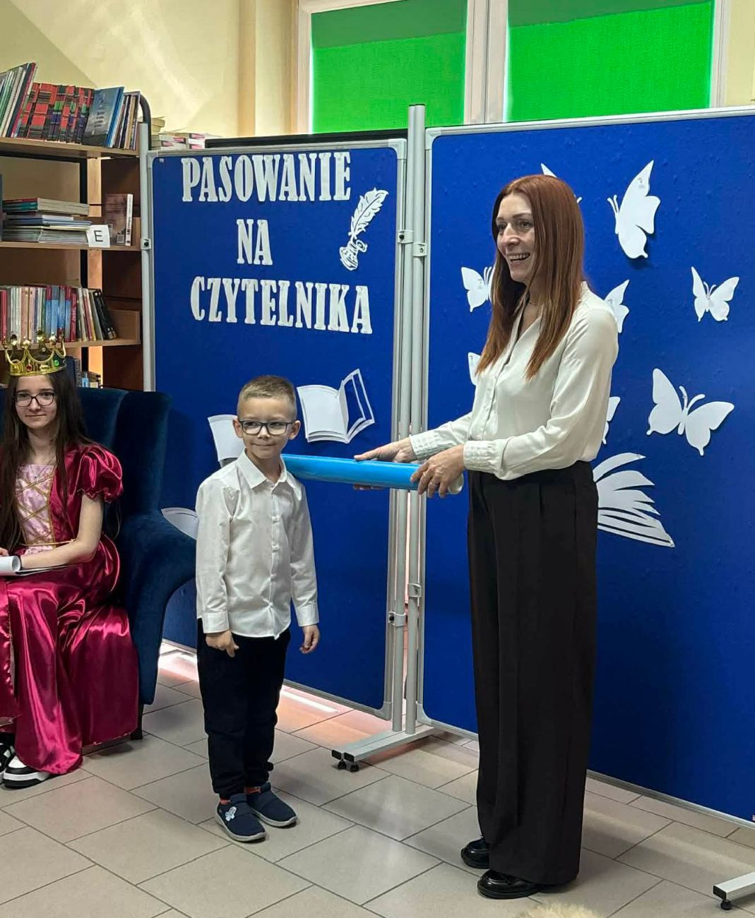 Pasowanie na czytelnika w Kotuni