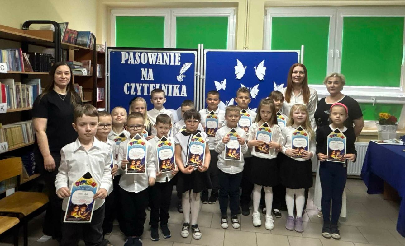 Pasowanie na czytelnika w Kotuni