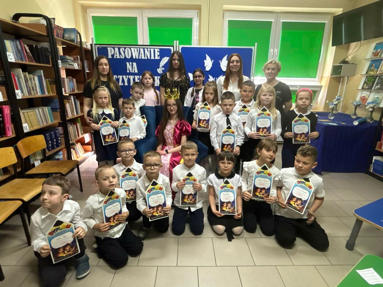 Pasowanie na czytelnika w Kotuni