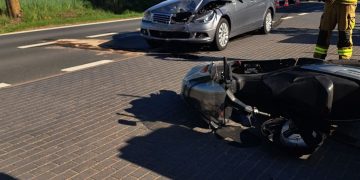 Motocyklista w szpitalu, kierowcy osobówki zatrzymali prawo jazdu