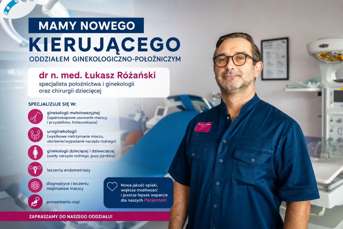 Pokieruje oddziałem ginekologiczno-położniczym