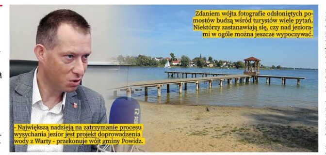 Pomosty stoją w piasku. Ratunkiem woda z Warty